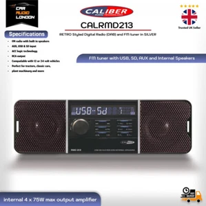 Caliber RMD213 UKW Radio mit integriertem Lautsprecher Mechless USB/SD/AUX Autoradio - Bild 1 von 4