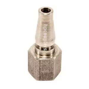 Schrader - Twist Lock Quick Coupler Air Hose Fittings 1/4 NPT Plug Stainless Ste - Foto 1 di 3