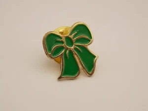 We Are MacMillan Cancer Support pin badge Green bow logo - Picture 1 of 2