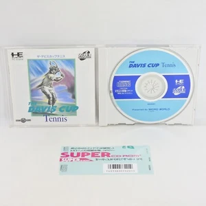 PC Engine SCD THE DAVIS CUP TENNIS Spine * pe - Picture 1 of 2