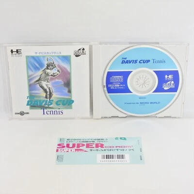 PC Engine SCD THE DAVIS CUP TENNIS Spine * pe - Image 1 of 2