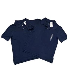 Lot Of 2 Childrens Place Uniform Blue Polo ShortSleeve Pullover Size  5/6 Small - Picture 1 of 7
