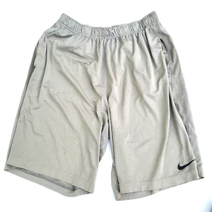 Nike Dri-Fit Youth Basketball Athletic Short Size L-30" W Gray Flaws Breathable - Picture 1 of 16