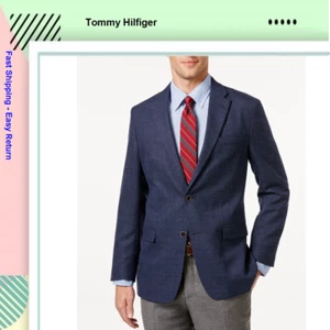 $295 Tommy Hilfiger Men's, Classic-Fit Soft Sport Coat, Bray Blue, 36R - Picture 1 of 2