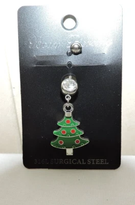 Anillo Ombligo Árbol de Navidad Nuevo Foto 1 de 3