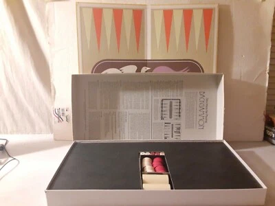 1975 Backgammon Board Game by Selchow & Righter Company No. 85 Complete - Image 1 of 4