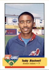1994 Kinston Indians Fleer/ProCards #NNO Teddy Blackwell Trainer Baseball Card
