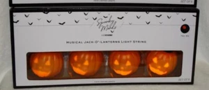 New Animated Singing Pumpkins Musical String 8 Light Set Halloween - Picture 1 of 3