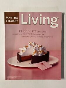 Martha Stewart Living February 2002 Valentine Issue Chocolate Desserts Wines