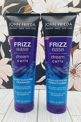Paquete de 2: champú y acondicionador John Frieda Frizz Ease DREAM CURLS 8,45 OZ Foto 1 de 4