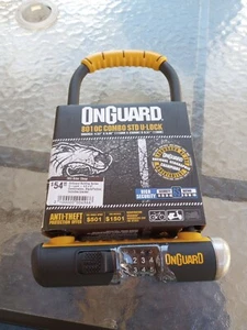 OnGuard 801OC Combo Std U-Lock High Security Anti-Theft 4.53" x 9.06" New - Picture 1 of 6