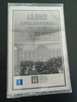 JS BACH Musical Heritage Society SUITES + LA PETITE BANDE Cassette Tape NEW - Image 1 of 2
