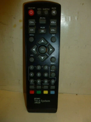 TELECOMANDO ORIGINALE TELE SYSTEM  per DECODER digitale terrestre - Immagine 1 di 3