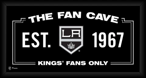 Los Angeles Kings Framed 10" x 20" Fan Cave Collage Cover