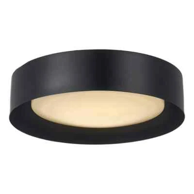 Monteaux Lighting Monteaux 13 pulgadas Luz de techo LED integrada negra de montaje empotrado Foto 1 de 4