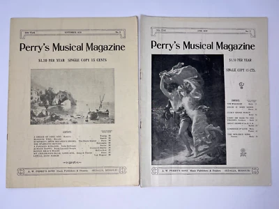 2 Perrys Musical Magazine Vintage Sheet Music 1939 June, September - Image 1 of 4