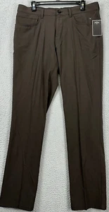 Callaway Pants Men 34X32 Black Heather Chino Golf Stretch Straight 5 Pocket NEW - Picture 1 of 10
