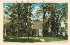 Postkarte St James Episcopal Church Great Barrington Mass. R246 - Bild 1 von 2