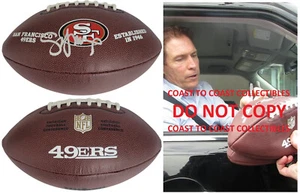 Steve Young Signed San Francisco 49ers Logo Football Exact Proof COA Autographed - Picture 1 of 4