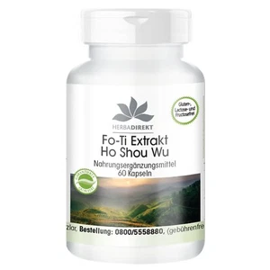 Fo-Ti Extrakt - He Shou Wu - 60 Kapseln - vegan| Herba Direkt - Bild 1 von 9