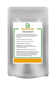 500 g | Kurkuma Kapseln | Extrakt | Knolle | Curcuma Caps | ca. 685 Stk. - Bild 1 von 2