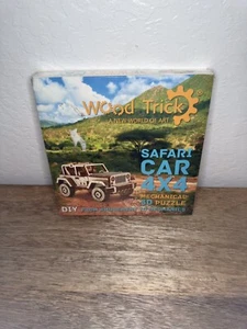 NEW SEALED Wood Trick A New World Of Art Safari Car 4X4 Mechanical 3D Puzzle - Picture 1 of 2