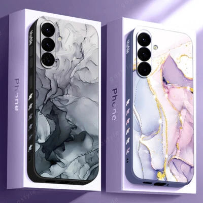 Shockproof Case For Samsung Galaxy A54 A34 A14 A53 A15 S23 S24 Marble Soft Cover - Image 1 of 4
