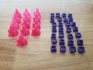 Powerpuff Girls Monopoly Board Game Replacement Pieces - Buildings,Houses,Hotels - Picture 1 of 3