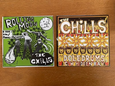THE CHILLS MARTIN PHILLIPPS  ROLLING MOON AND DOLEDRUMS. flying nun, the bats - Image 1 of 4