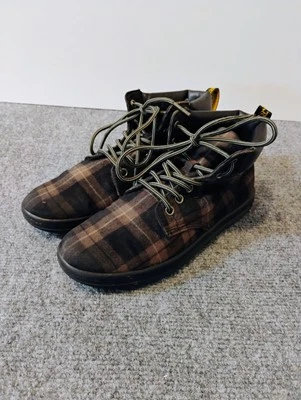 Dr. Martin’s Mujer Lona Zapatillas Altas Talla Us 6/Reino Unido 4/UE 37 Diseño a Cuadros  Foto 1 de 4