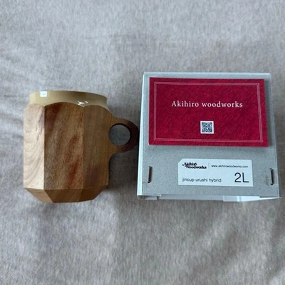 AKIHIRO WOODWORKS Blue Bottle Coffee JINCUP Lacquer 2L Urushi Brown Japan - Image 1 of 4