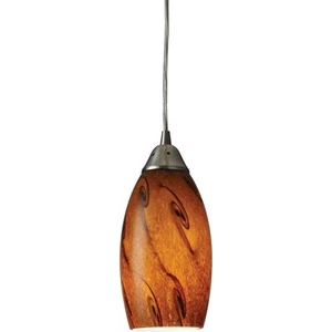 ELK Lighting 20001/1BG Galaxy Mini Pendant Satin Nickel - Picture 1 of 6