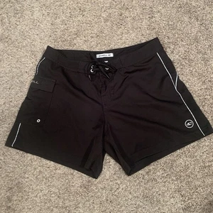 Pantalones cortos O’Neill para mujer talla 11 negros pantalones de natación bolsillos cordón - Imagen 1 de 10