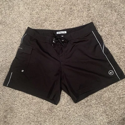 O’Neill Shorts Women’s Size 11 Black Swim Bottoms Pockets Drawstring - Image 1 of 4