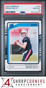 2024 PANINI DONRUSS #379 DRAKE MAYE RC RATED ROOKIE PSA 10 - Picture 1 of 108