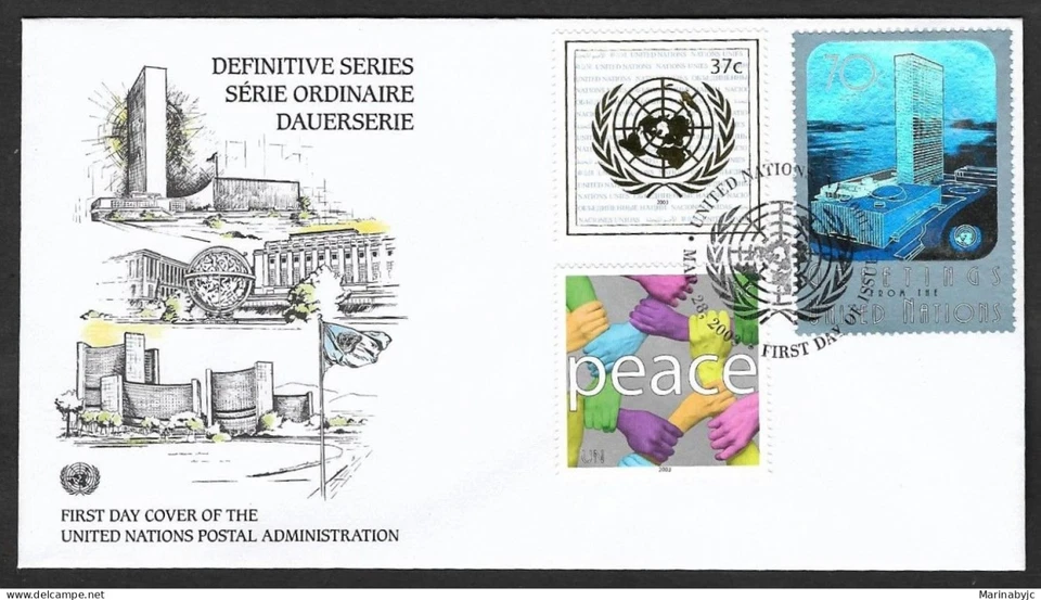 SKV)2009. Naciones Unidas. Juego definitivo. FDC XF Foto 1 de 1