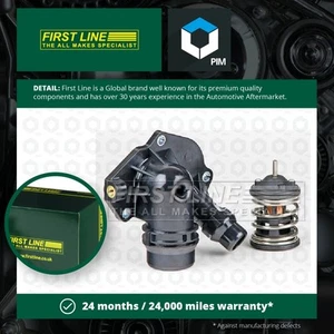 Coolant Thermostat fits BMW 435D 3.0D 13 to 20 N57D30B Firstline 11518516206 New - Picture 1 of 8