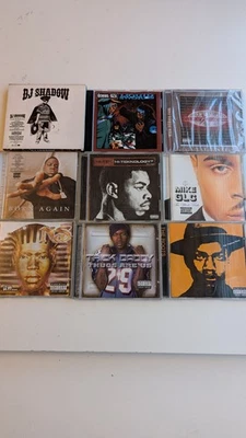 Rare Hip Hop x9 CD joblot bundle GZA Nas Notorious BIG Mike Jones DJ Shadow - Image 1 of 4