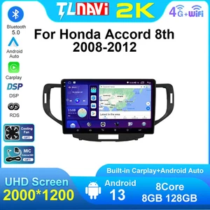 for 2008-2012 Honda Accord 10.2" Touchscreen Wireless Carplay Android Auto GPS - Picture 1 of 48