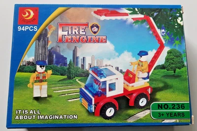 Feuerwehrauto Teile Set / Fire Engine / 94 Teile / ab 3 Jahre - Bild 1 von 4