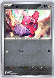 2025 Pokemon Mega Evolution - MEG EN Tinkatink Common Reverse Holo #096/132 - Foto 1 di 10