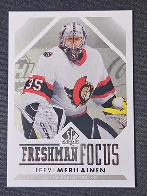 23-24 SP Authentic Leevi Merilainen Freshman Focus Rookie 🔥🔥🔥 Ottawa Senators - Image 1 of 2