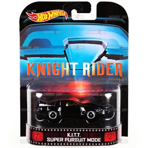 Hot Wheels K.I.T.T. SUPER PURSUIT MODE Knight Rider - Retro Ent 1:64 Kitt BDT94 - Picture 1 of 2