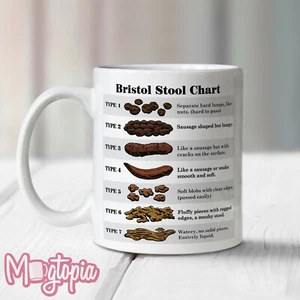 Bristol Stool Chart Mug - Birthday Office Friendship Work Gift Love Funny Rude - Picture 1 of 5