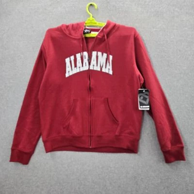 Alabama Crimson Tide Women Hoodie XL Red Logo Embroidery Colosseum Pockets NWT - Image 1 of 4
