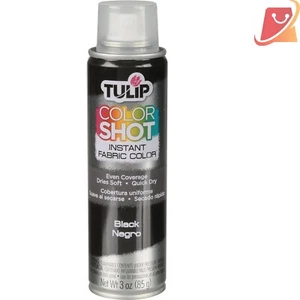 Matte Black 3oz. ColorShot Fabric Spray - Perfect for Stencils & Blending - Picture 1 of 3