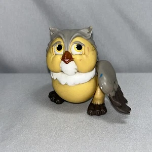 Disney PVC Toy Owl Poseable Wings Move Vintage Toy Figure From Bambi - Picture 1 of 9