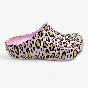 AND1 Bodega Clog Pink Leopard Kids Girls Sandal Clog - Picture 1 of 6