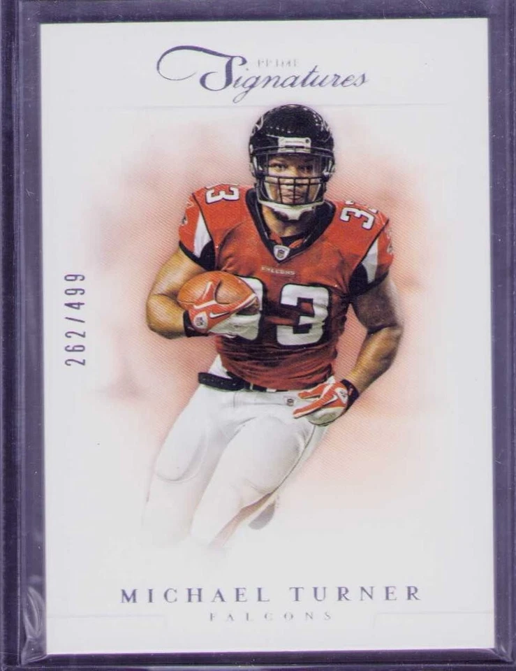2012 Panini Prime Signatures - #43 Michael Turner /499 Falcons - Image 1 of 1