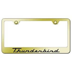 Ford Thunderbird Laser Etched Logo Stainless Steel License Plate Frame - Picture 1 of 9